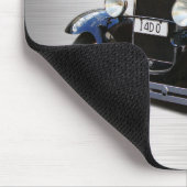 Antikes Auto, Name, gebürstetes Silber Mousepad (Ecke)
