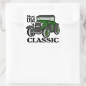 Antikes Auto nicht alt klassisch Geburtstag Quadratischer Aufkleber (Tasche)