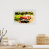 Antikes Auto Poster (Küche)