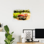 Antikes Auto Poster (Heimbüro)