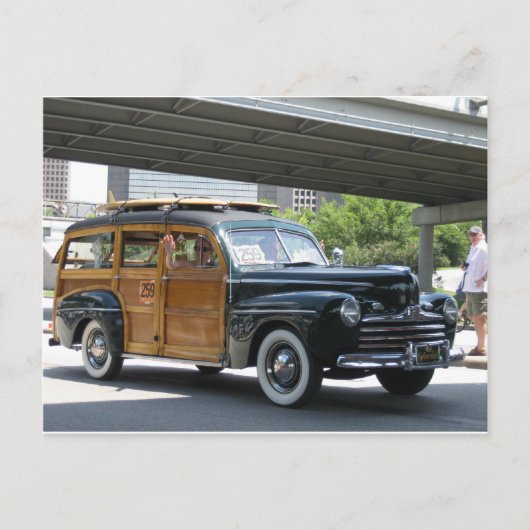 antikes Auto Postkarte (Vorderseite)