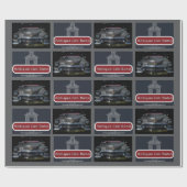 Antikes Auto Scheune Geschenkpapier (Flach)