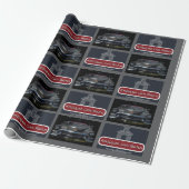 Antikes Auto Scheune Geschenkpapier (Ungerollt)