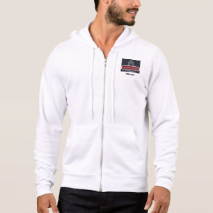 Antikes Auto Scheune - Reißverschluss Hoodie