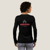 Antikes Auto Scheune - Schwarz Langarm Tri-Blend Shirt (Voller Rückseite)