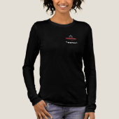 Antikes Auto Scheune - Schwarz Langarm Tri-Blend Shirt (Vorderseite)