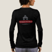Antikes Auto Scheune - Schwarz Langarm Tri-Blend Shirt (Rückseite)