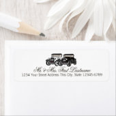 Antikes Auto Seiner und ihrer (Insitu)