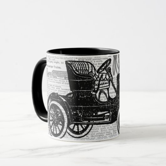 Antikes Auto Tasse (Vorderseite Links)