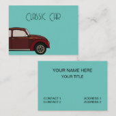 Antikes Auto Visitenkarte (Vorne/Hinten)