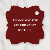 Antikes Auto zum Geburtstag Geschenkanhänger (Rückseite)