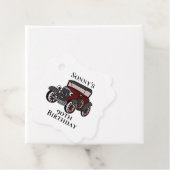 Antikes Auto zum Geburtstag Geschenkanhänger (Beispiel)