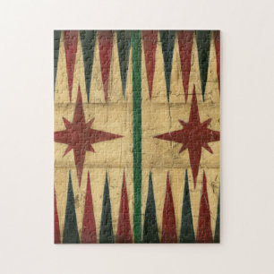 Antikes Backgammon-Spiel-Brett durch Ethan Harper Puzzle