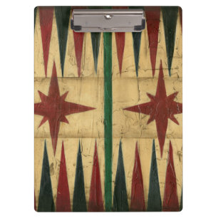Antikes Backgammon-Spielbrett von Ethan Harper Klemmbrett