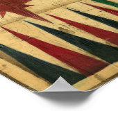 Antikes Backgammon-Spielbrett von Ethan Harper Poster (Ecke)