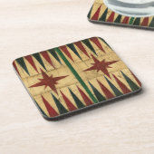 Antikes Backgammon-Spielbrett von Ethan Harper Untersetzer (Linke Seite)