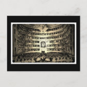 Antikes Ballett Scala Mailand Schwarz-Weiß-Foto Postkarte (Vorderseite)