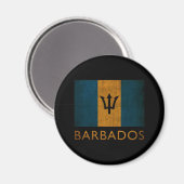 Antikes Barbados Magnet (Vorderseite/Rückseite)