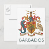 Antikes Barbados Postkarte (Vorne/Hinten)