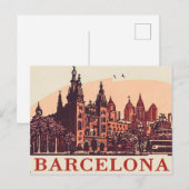 Antikes Barcelona Spanien Postkarte (Vorne/Hinten)