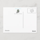 Antikes barockes Formen Postkarte (Rückseite)