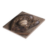 Antikes Baseballzubehör Fliese (Seite)