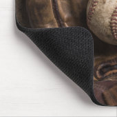 Antikes Baseballzubehör Mousepad (Ecke)