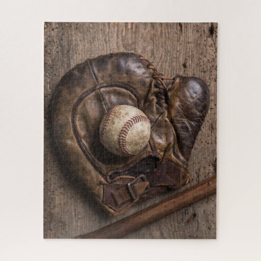 Antikes Baseballzubehör Puzzle (Vertikal)