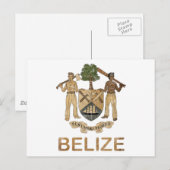 Antikes Belize Postkarte (Vorne/Hinten)