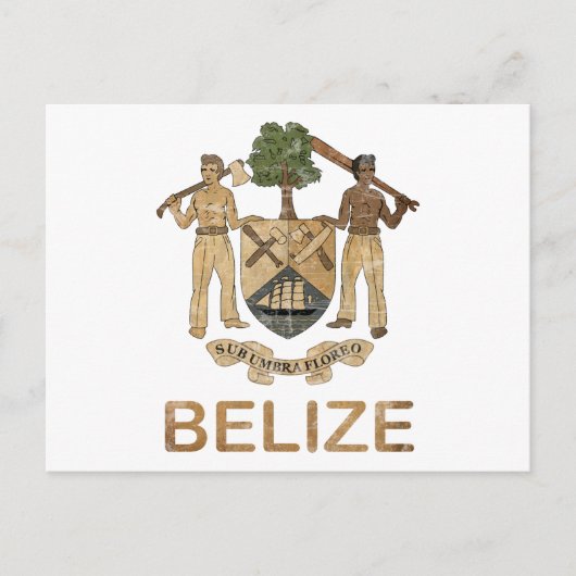 Antikes Belize Postkarte (Vorderseite)