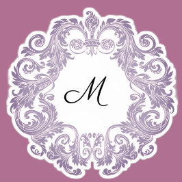 Antikes Bildlaufwerk Lila Aufkleber