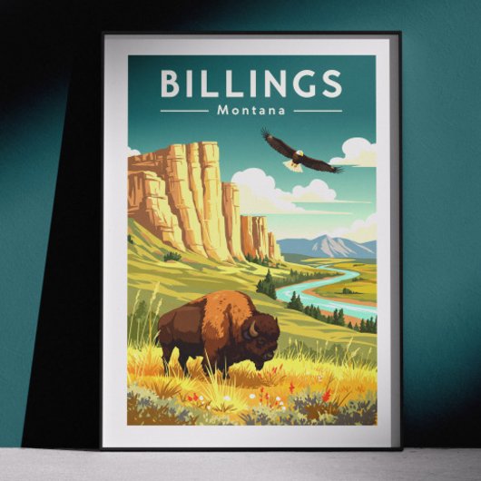 Antikes Billings Montana Poster