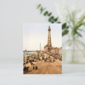 Antikes Blackpool britisches Meer Postkarte (Stehend Vorderseite)