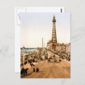 Antikes Blackpool britisches Meer Postkarte (Vorne/Hinten)