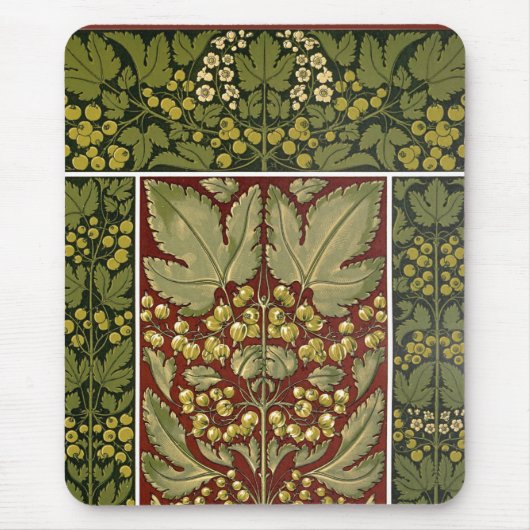 Antikes Blatt-Muster-Mauspad Mousepad (Vorne)