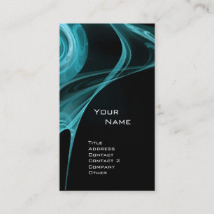 Antikes Blau DER FRAKTAL-ROSE 3 Visitenkarte