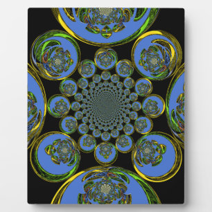 Antikes Blau Fotoplatte