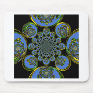 Antikes Blau Mousepad