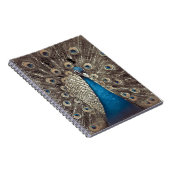 Antikes Blau Pfau Notizblock (Rechte Seite)