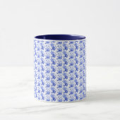 Antikes blau-weißes Blumenmuster Tasse (Zentrum)