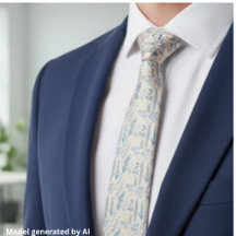 Antikes Blaue Wildblumen Französische Toile-Muster