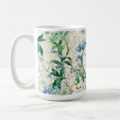 Antikes Blaues Blumenmuster Kaffeetasse (Links)