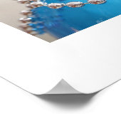 Antikes blaues Glas Poster (Ecke)