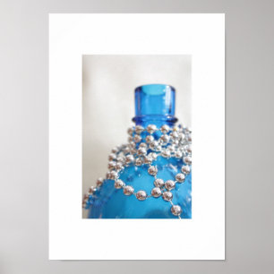Antikes blaues Glas Poster