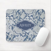 Antikes Blumen-Chrysanthemenmuster mit Monogramm Mousepad (Mit Mouse)
