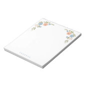 Antikes Blumen Notizbuch Notizblock (Rotiert)