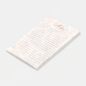 Antikes Blumen-Toile-Memo-Block Post-it Klebezettel (angewinkelt)