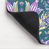 Antikes Blumen- und Vögelmuster im Stil der Antike Mousepad (Ecke)