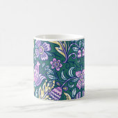 Antikes Blumen- und Vögelmuster Kaffeetasse (Mittel)