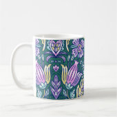 Antikes Blumen- und Vögelmuster Kaffeetasse (Links)